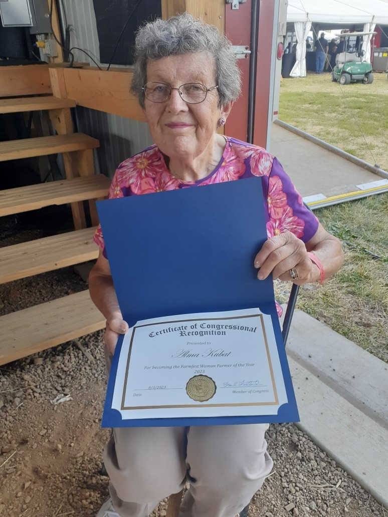 Alma Kubat, Farmfest, woman of the year, steele county