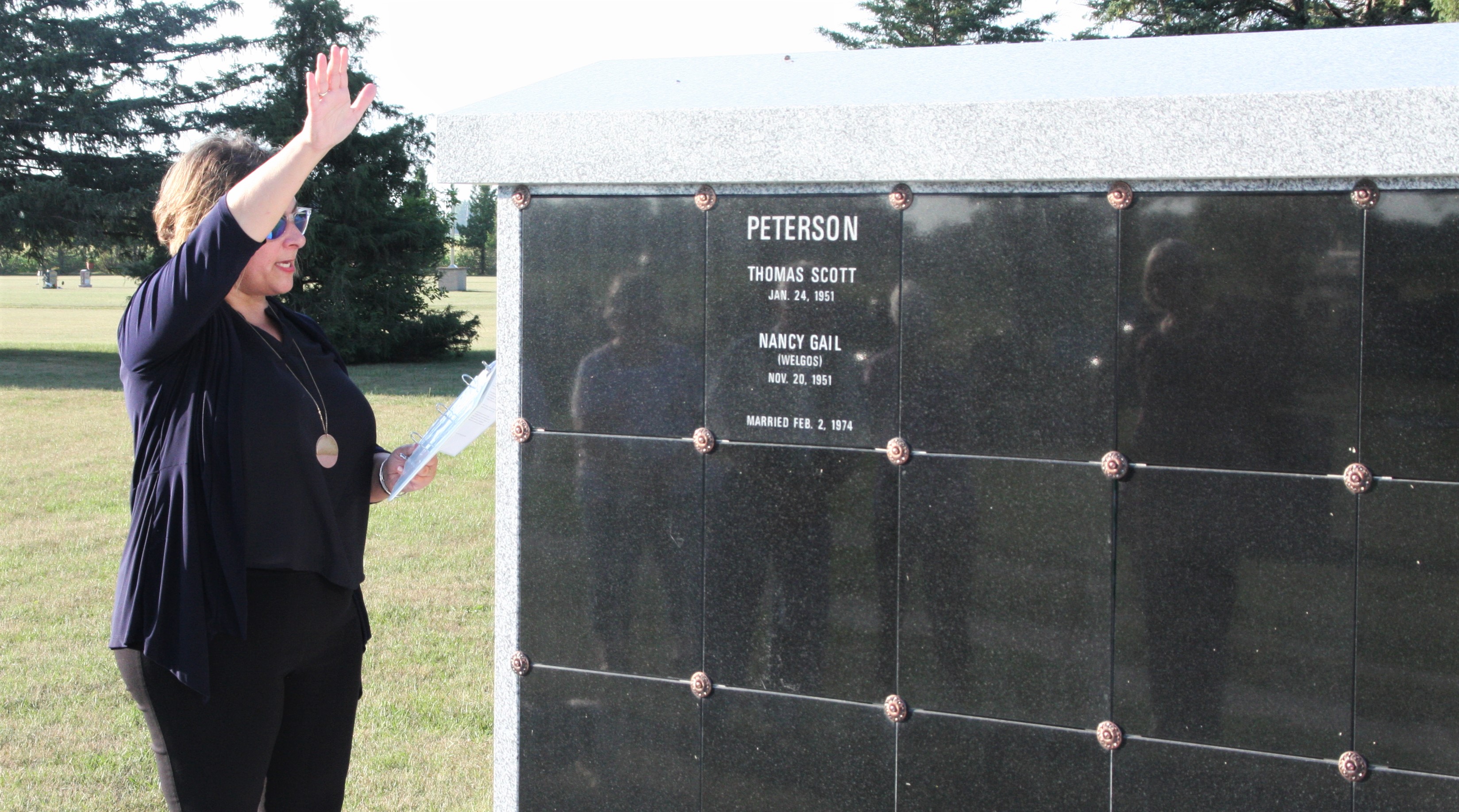 Columbarium dedicated at BP cemetery