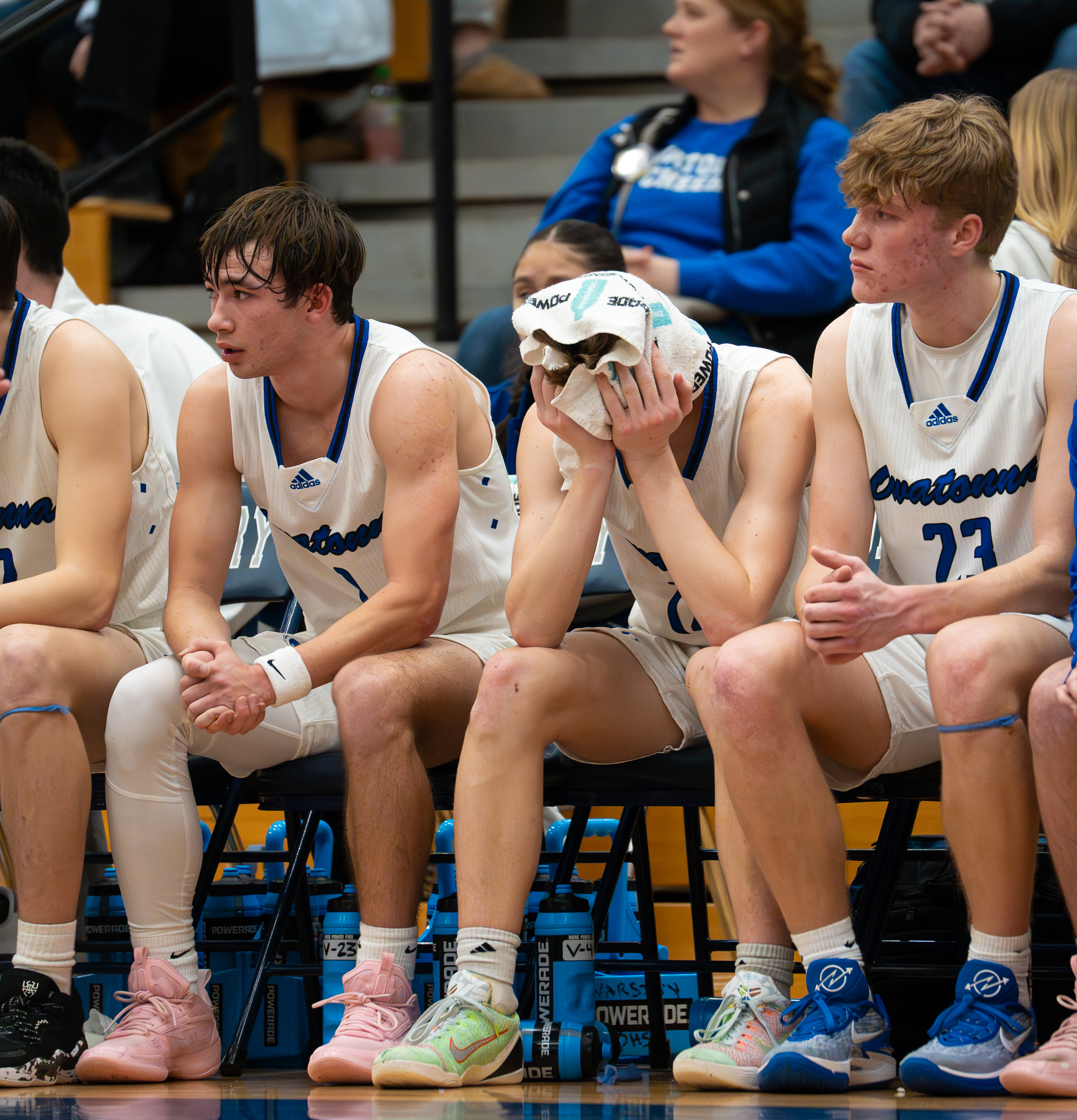 Owatonna basketball, Century, rielly kleeberger, leyton williams, cole dahl