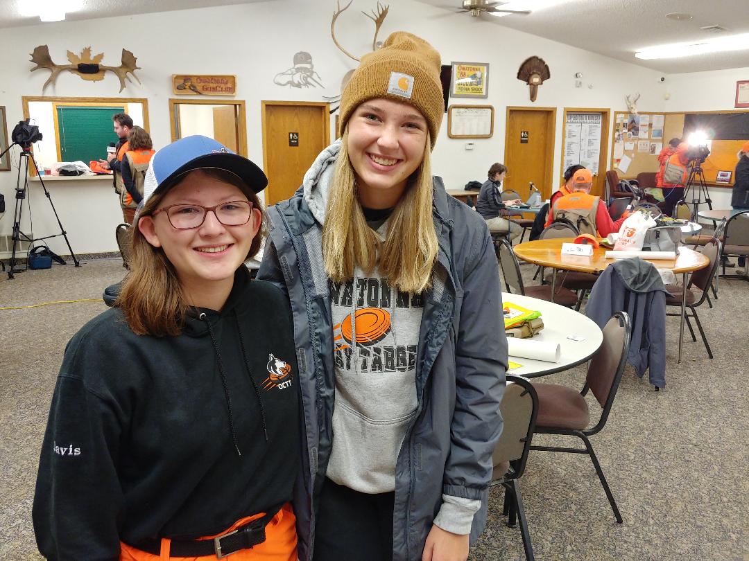 Bailey Davis, Ella Henriksen, owatonna gun club, governors pheasant opener