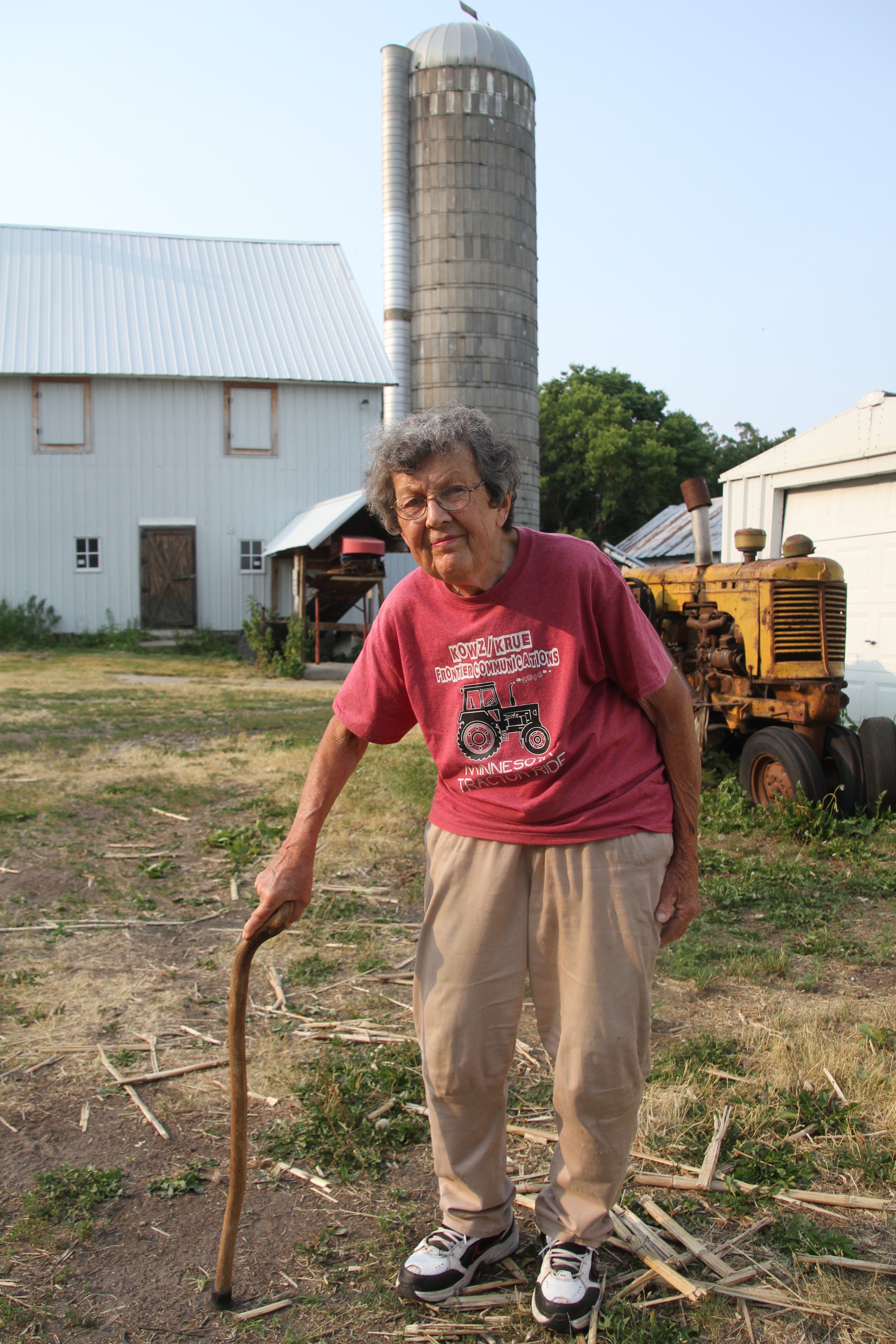 farm woman, alma kubat, owatonna, steele county
