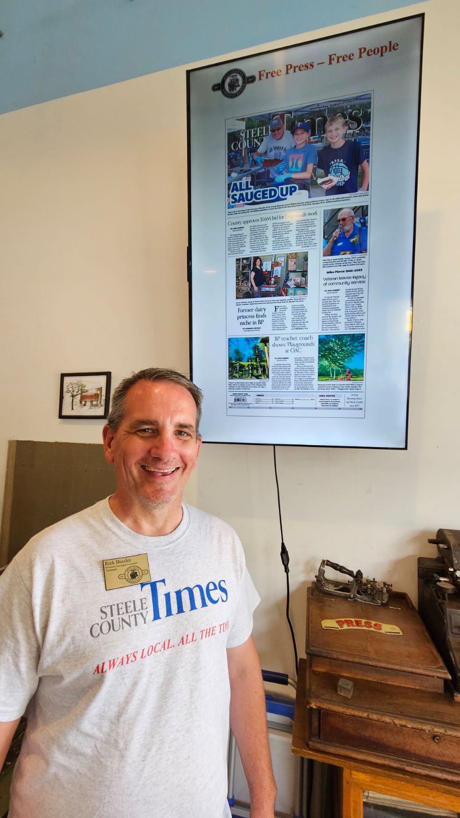 Rick Bussler, MN Newspaper museum, minnesota state fair