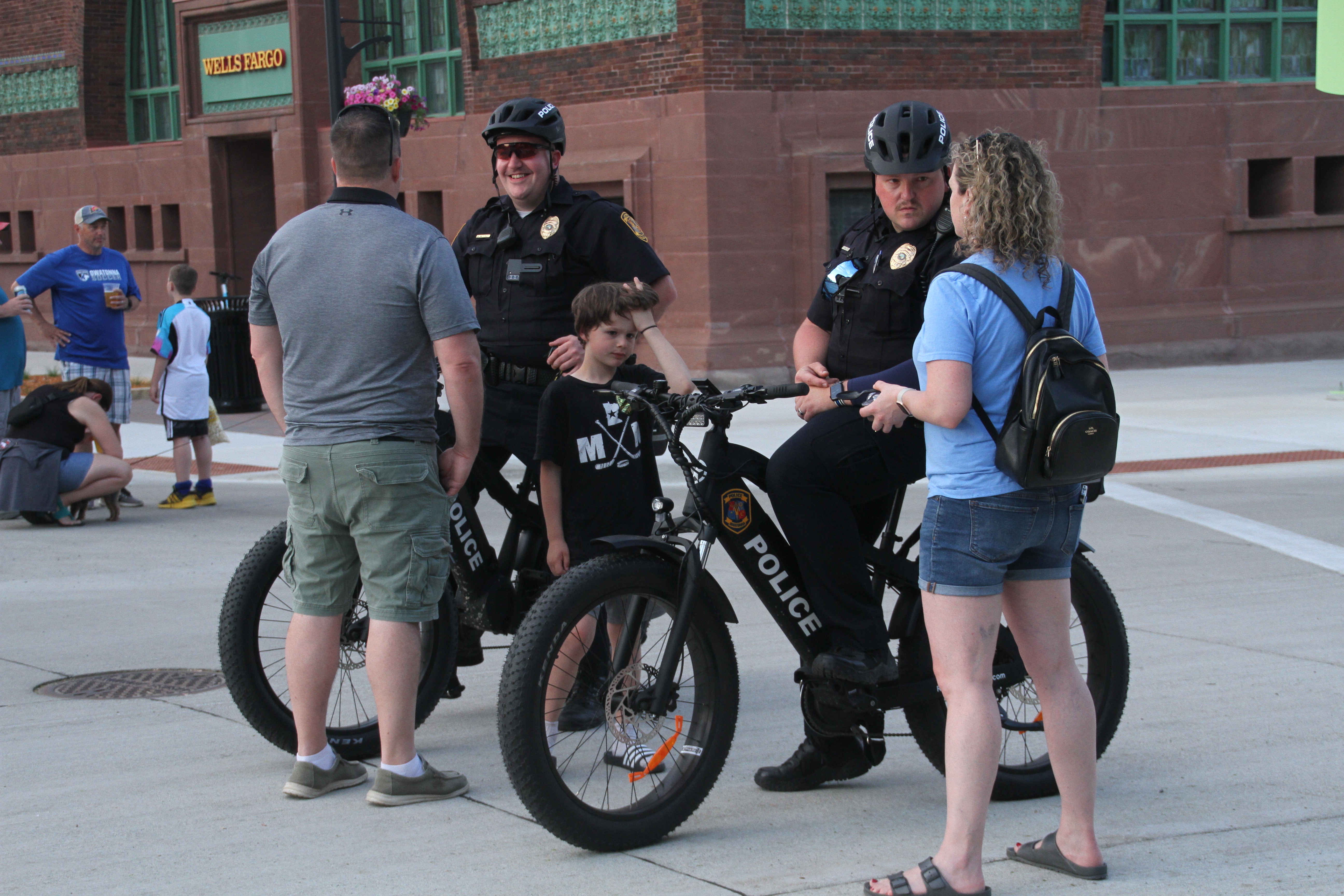 opd, bikes, bike patrol, police, owatonna