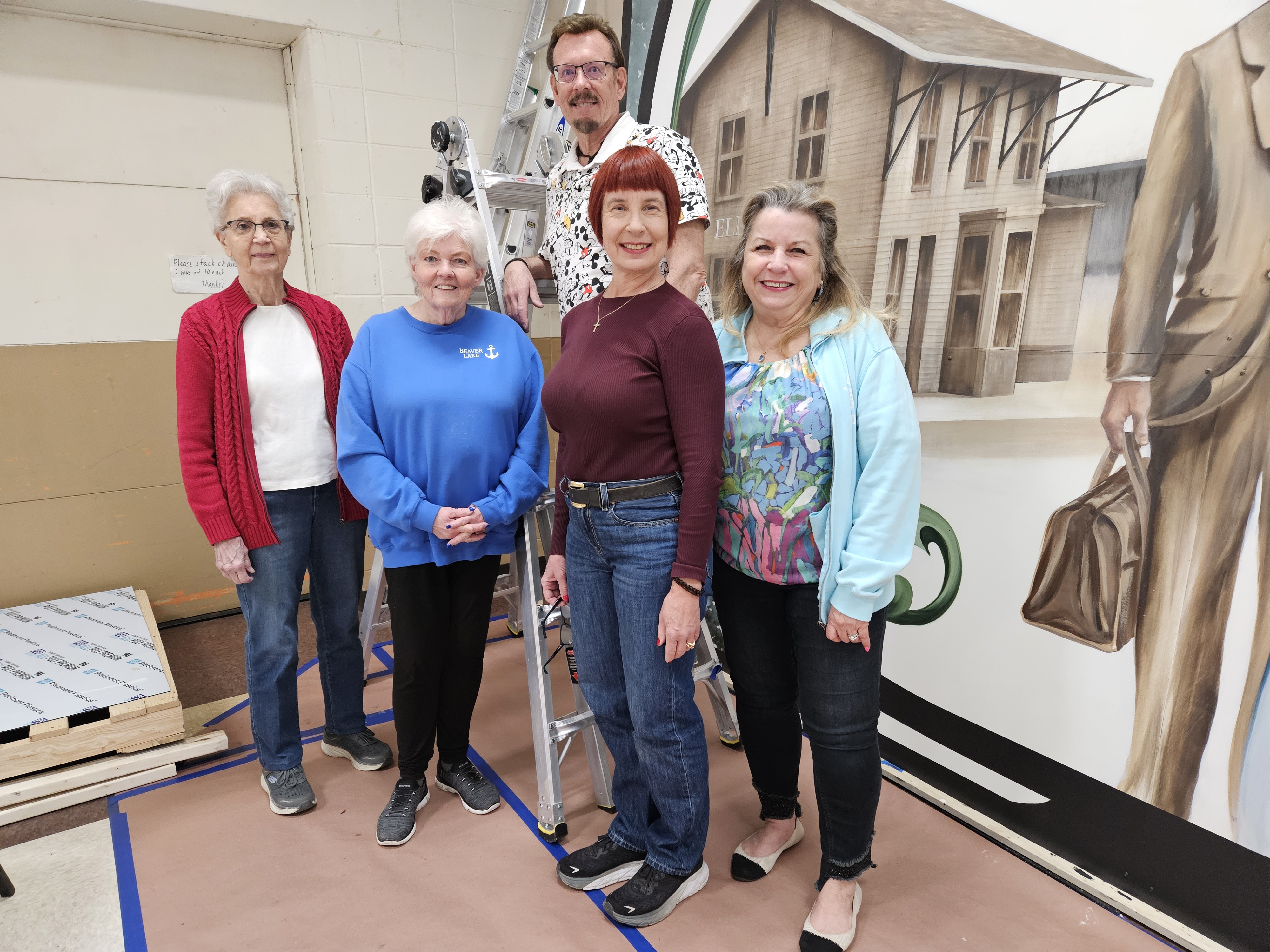 Ellendale, mural, dan nelson, barb mrotz, jo lemberg, kellie mrotz