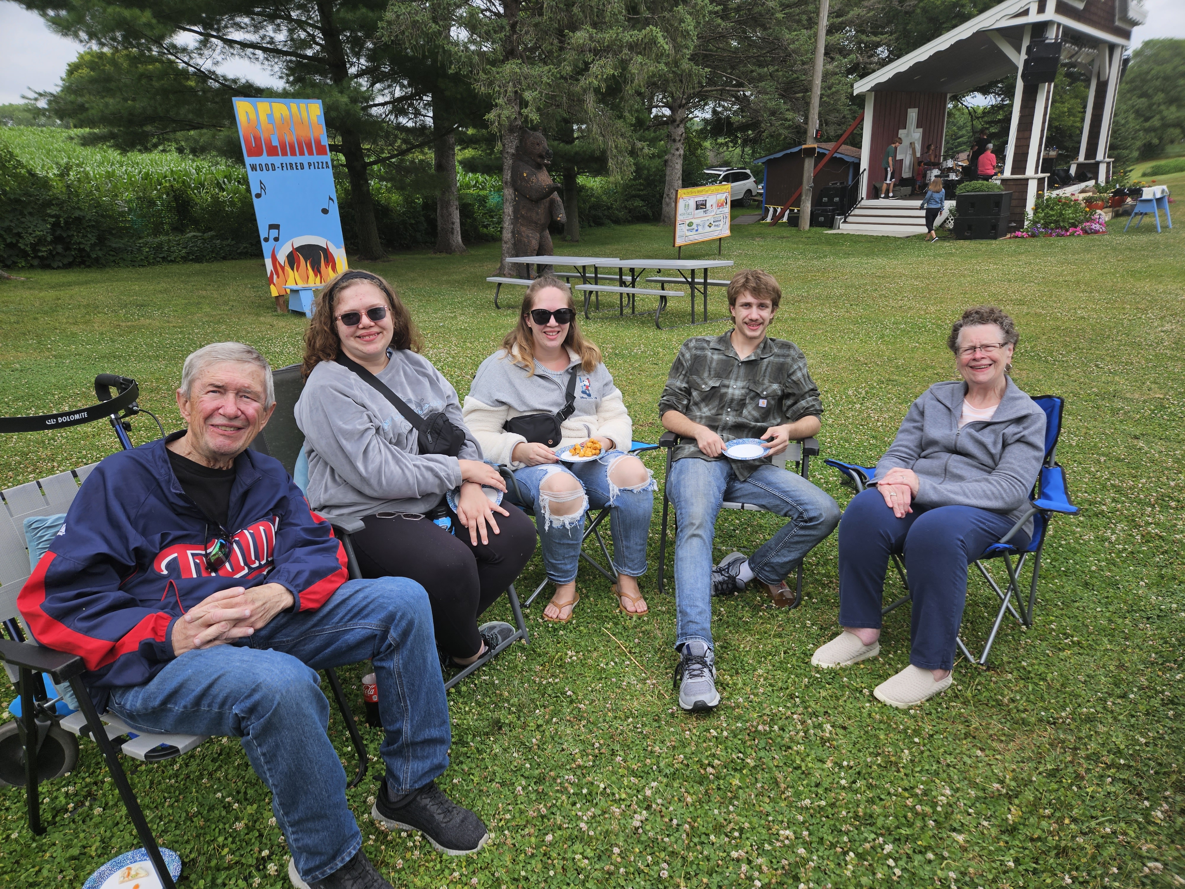 grandchildren, visit, steele county, blooming prairie, surprise