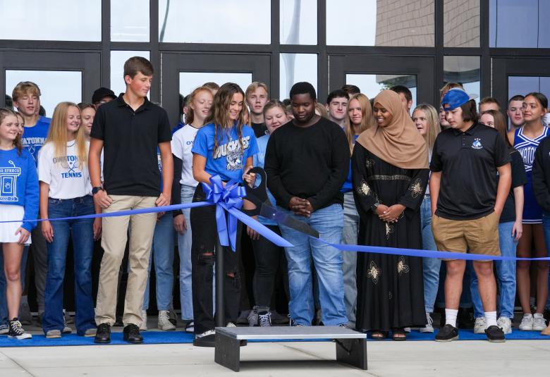owatonna high school, opening, ribbon cutting
