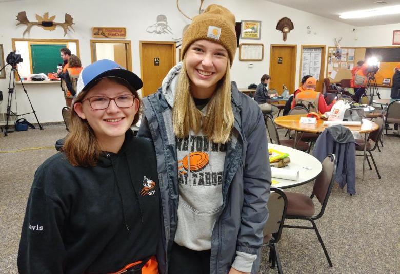 Bailey Davis, Ella Henriksen, owatonna gun club, governors pheasant opener