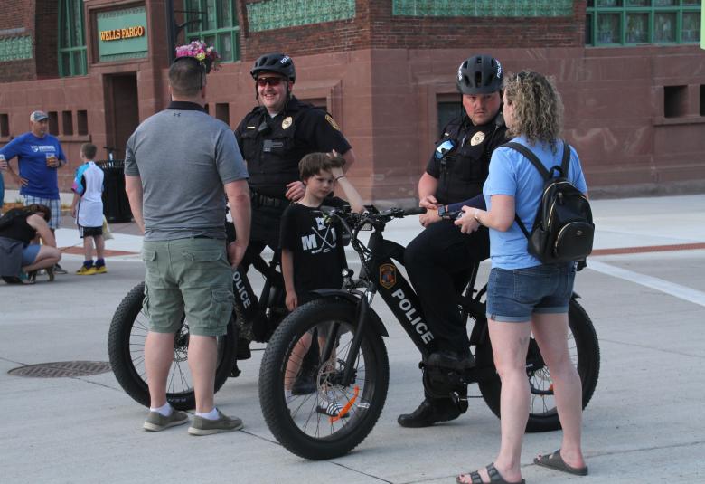 opd, bikes, bike patrol, police, owatonna